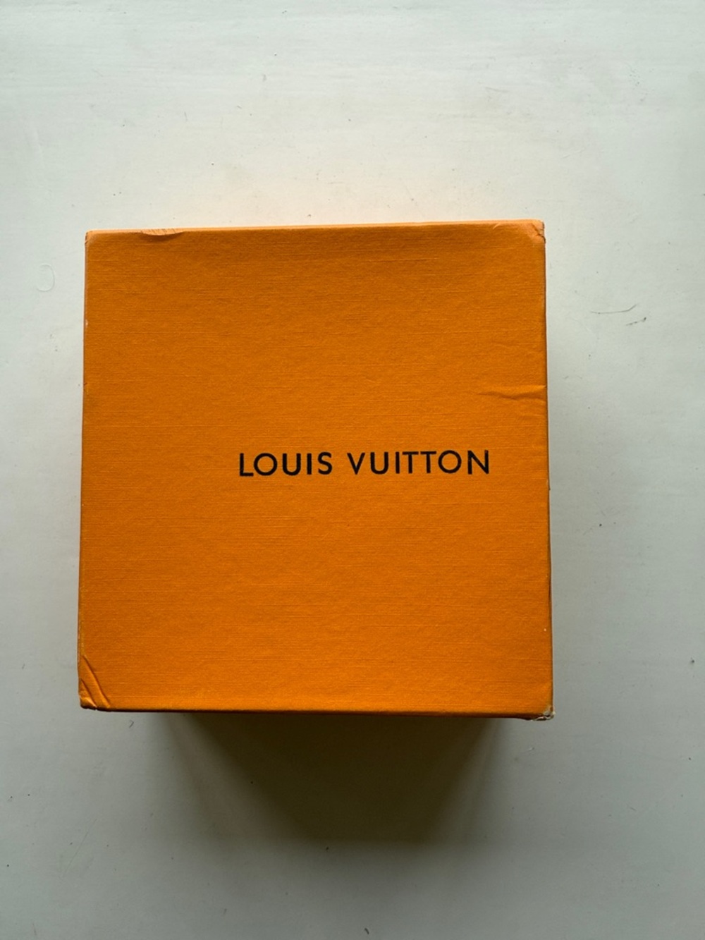 Louis Vuitton Orange and White Logo Box